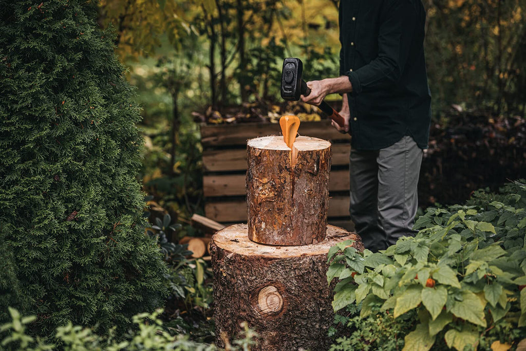 Fiskars Vorschlaghammer, Gewicht: 6,13 kg, Karbonstahl (geschmiedet), Schwarz/Orange, XXL, 1001618