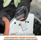 Evolution R300DCT Betonsäge Elektrische Steinsäge 2400W Steinschneidemaschine Trennjäger 300 mm Sägeblatt Diamantblatt Trennscheibe, 115 mm Schnitttiefe, schneidet Mauerwerk Gehwegplatten Beton