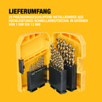 DEWALT 29-tlg. EXTREME 2 HSS-G Metallbohrer-Set DT7926-XJ