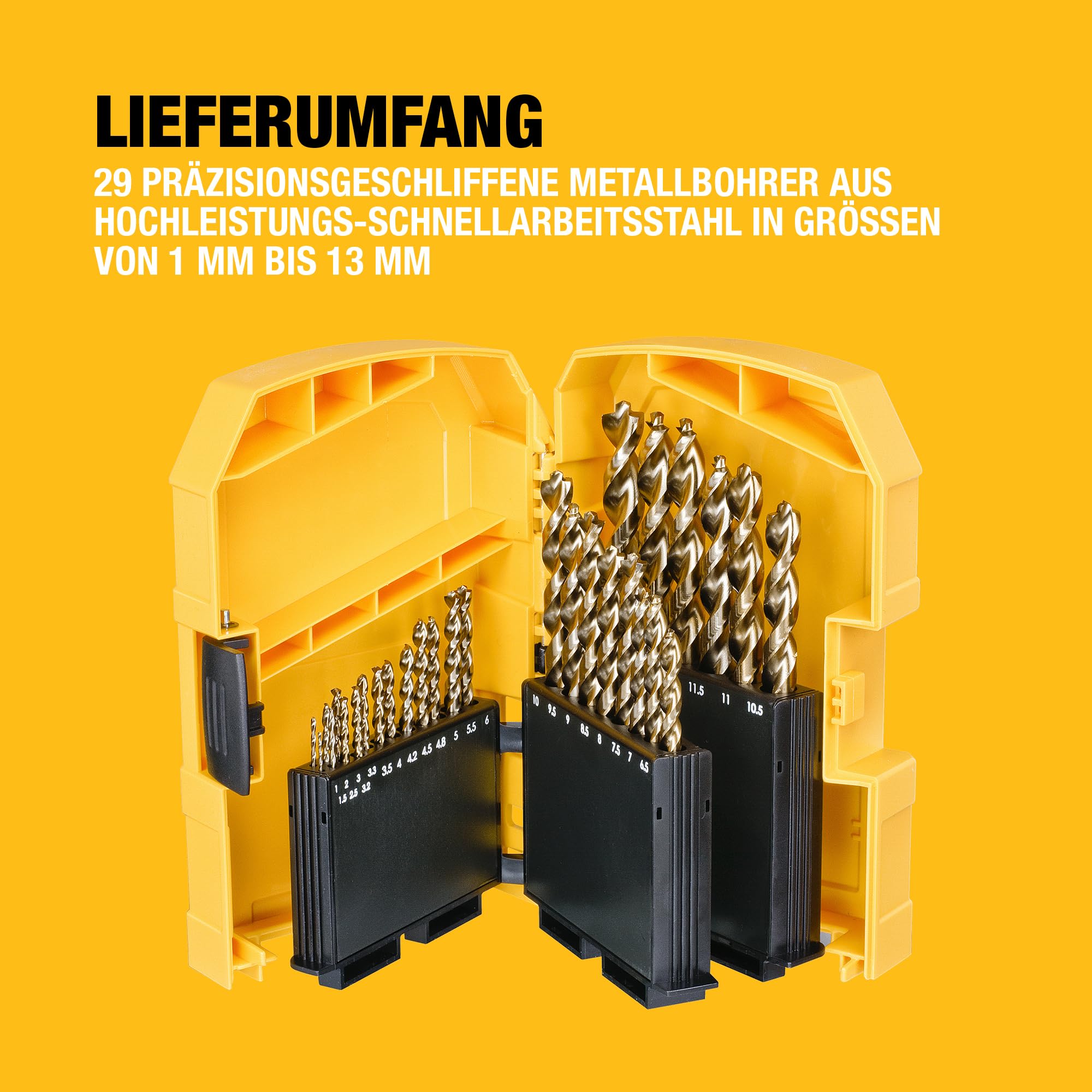 DEWALT 29-tlg. EXTREME 2 HSS-G Metallbohrer-Set DT7926-XJ