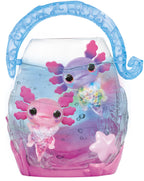 Animagic - Let's Glo Axolotl Bubble Reef Pack :1 Interaktives Aquarium + 2 Axolotl (Rosa & Lila), Elektronische & leuchtende Freunde, Sensorisches Spielzeug für Kinder ab 4 Jahren