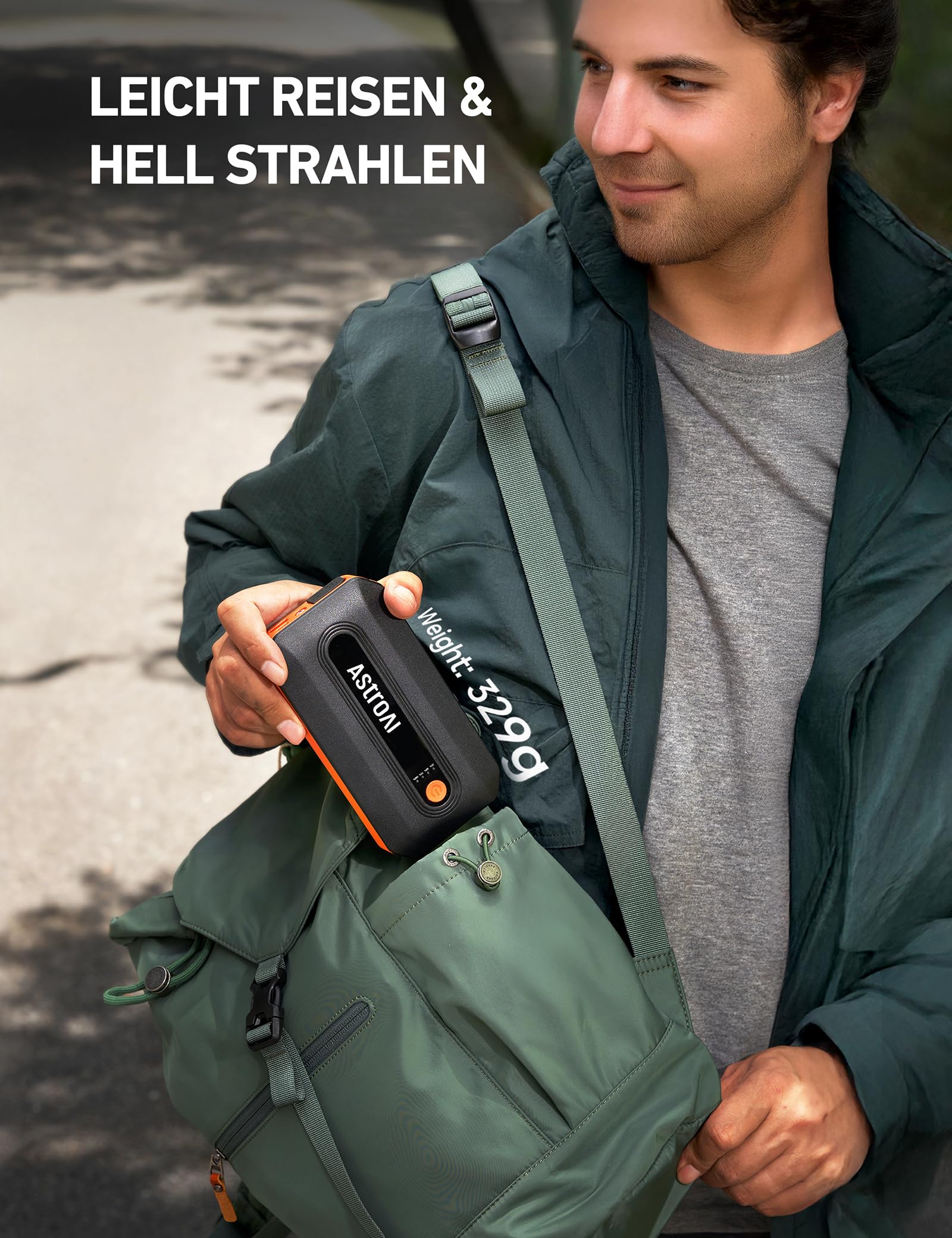 AstroAI B8 StarthilfePowerbank ExtremTemperaturBeständig Für PKW Und Motorrad LEDQC3.0