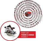Einhell Professional Akku-Handkreissäge TP-CS 18/190 Li BL-Solo Power X-Change (18 V, Ø190 mm Sägeblatt, Brushless, 65 mm Schnitttiefe, werkzeuglose Einstellung, ohne Akku)