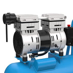 Güde Kompressor Airpower 150/8/24 SILENT (ölfrei, flüsterleise, max. 8 bar, 1100 W, 24 l Kessel , eff. Liefermenge 130 l/min, Druckminderer, 2x Manometer, Sicherheitsventil & Wasserablassschraube)