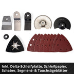 Einhell Akku Multifunktionswerkzeug Varrito Power X-Change (18 V, 22.000 Bis 40.000 Min-1, Drehzahl-Elektronik, Schnellspannverschluss, Magnetische Werkzeugaufnahme), Ohne Akku, Ladegerät und Koffer