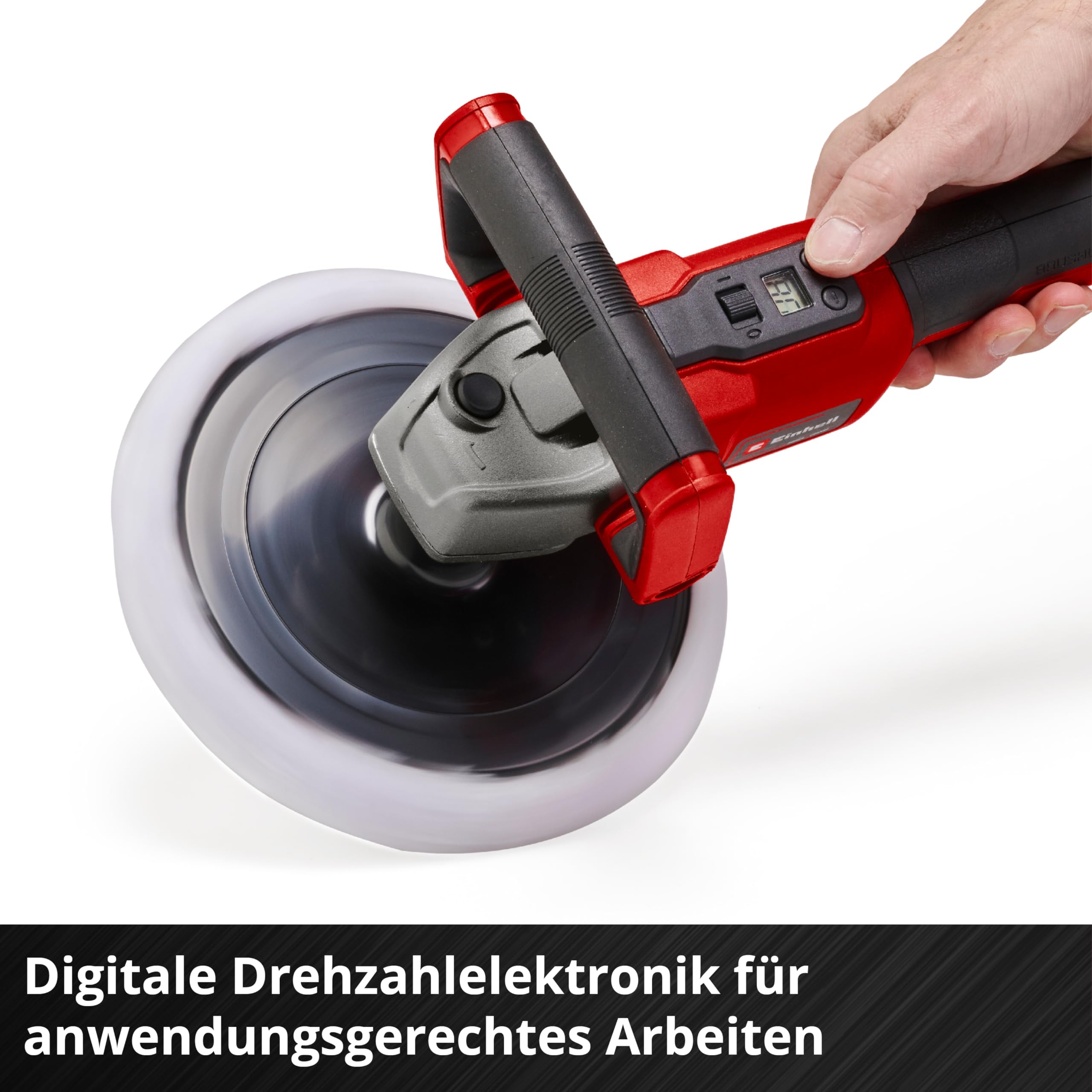 Einhell Akku-Polier- / Schleifmaschine CE-CP 18/180 Li E-Solo Power X-Change (Lithium-Ionen, bürstenloser Elektro-Motor, elektr. Drehzahlregulierung, ohne Akku und Ladegerät)