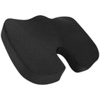 Amazon Basics Rechteckig Memoryschaum-Sitzkissen für Bürostühle, Schwarz, 45 X 35.8 X 7.1 cm