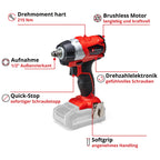 Einhell Akku Schlagschrauber TE-CW 18 Li BL Solo Power X-Change (Lithium Ionen, 18 V, 215 Nm, LED Licht, Bit-Adapter zum Schrauben, ohne Akku und Ladegerät)