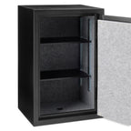 Amazon Basics Safe, feuerfest, mit programmierbarem elektronisch Tastenfeld, 60 l Volumen, schwarz, 43 cm B x 35 cm T x 66 cm H