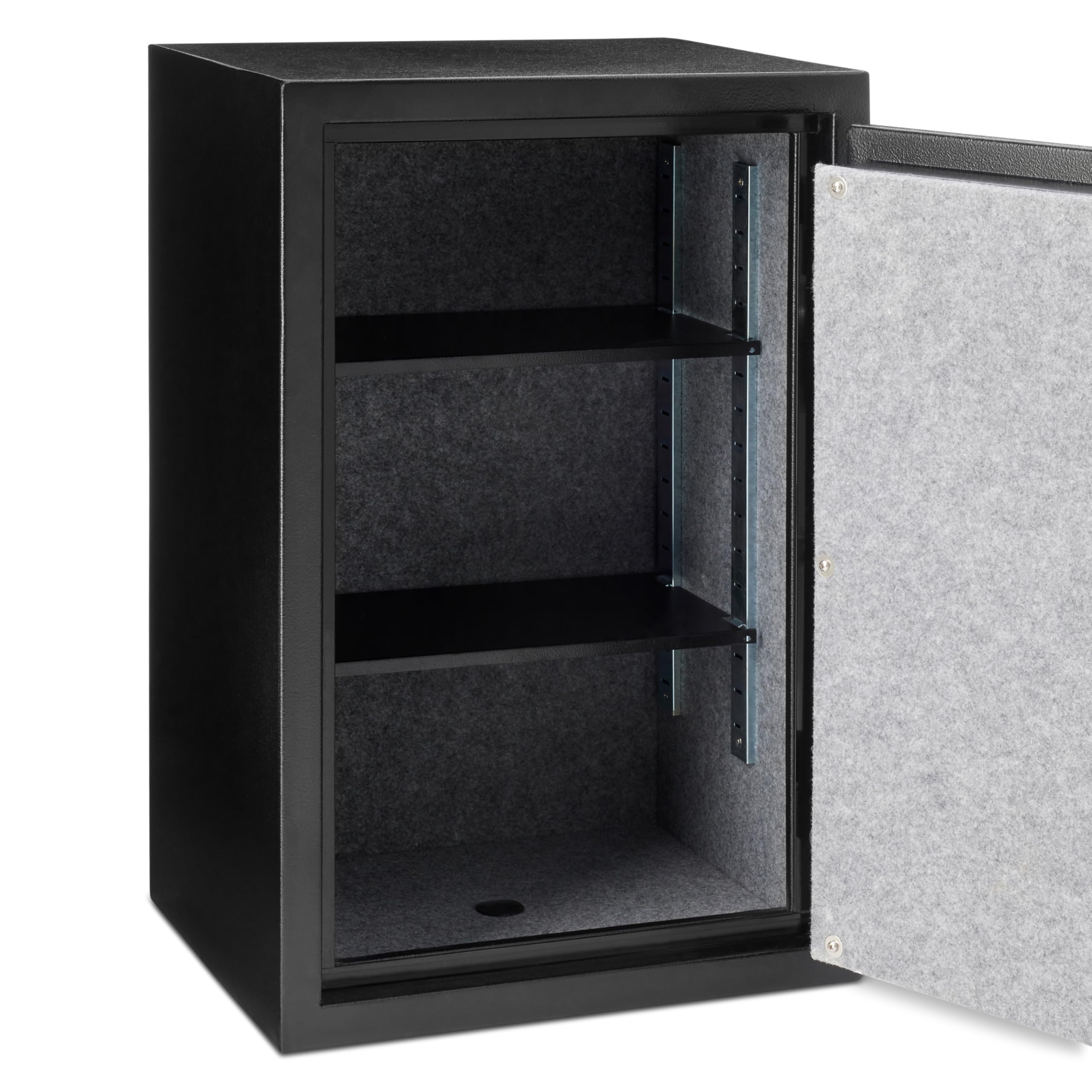 Amazon Basics Safe, feuerfest, mit programmierbarem elektronisch Tastenfeld, 60 l Volumen, schwarz, 43 cm B x 35 cm T x 66 cm H