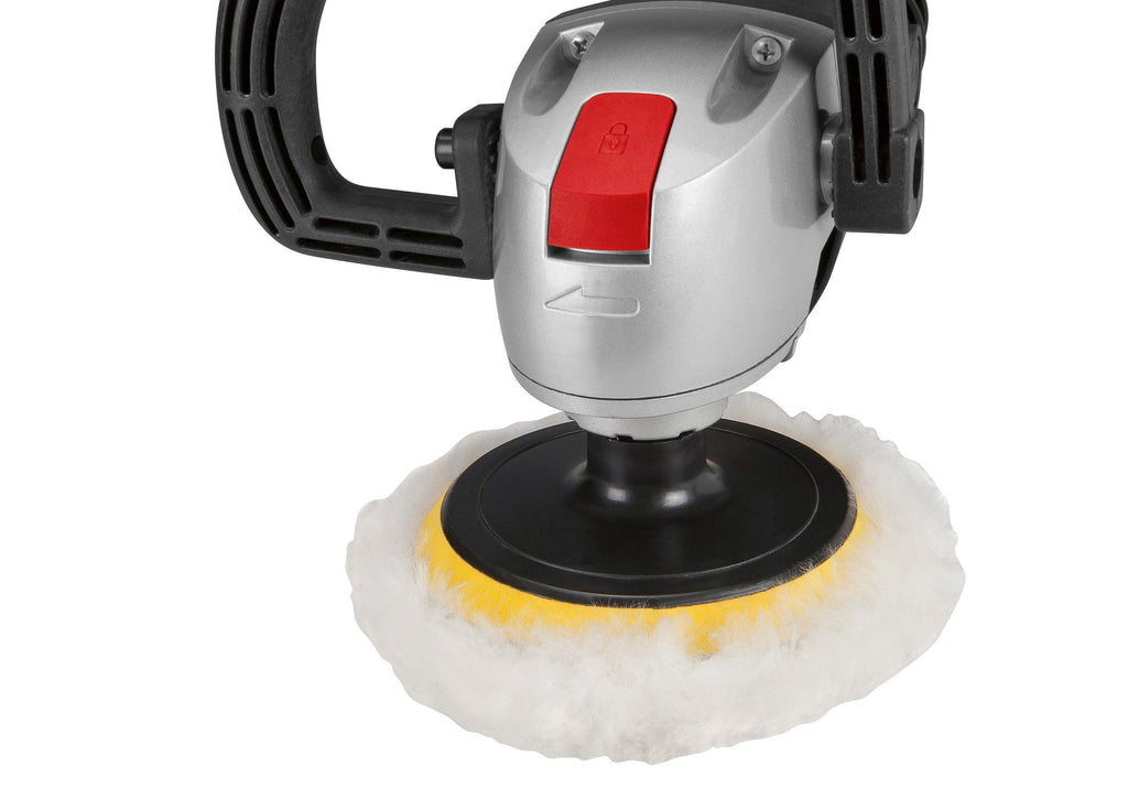 Bosch Home and Garden Masters Polierer 9955 MA (1.300W, 600-3.600 min-1, Ø125 + Ø180 mm Polierteller, 4m Kabel, + 2x Polierhauben, +Tasche), F0159955MA, Schwarz