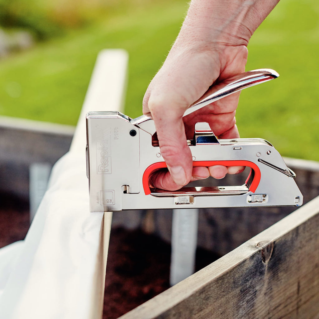 Rapid PRO R153 Handtacker - Kompakter Tacker aus Stahl für Holz und Stoffe, für Typ 53 Klammern (4-8 mm), Ergonomisch, Rückschlagfrei, Zum Polstern und Dekorieren