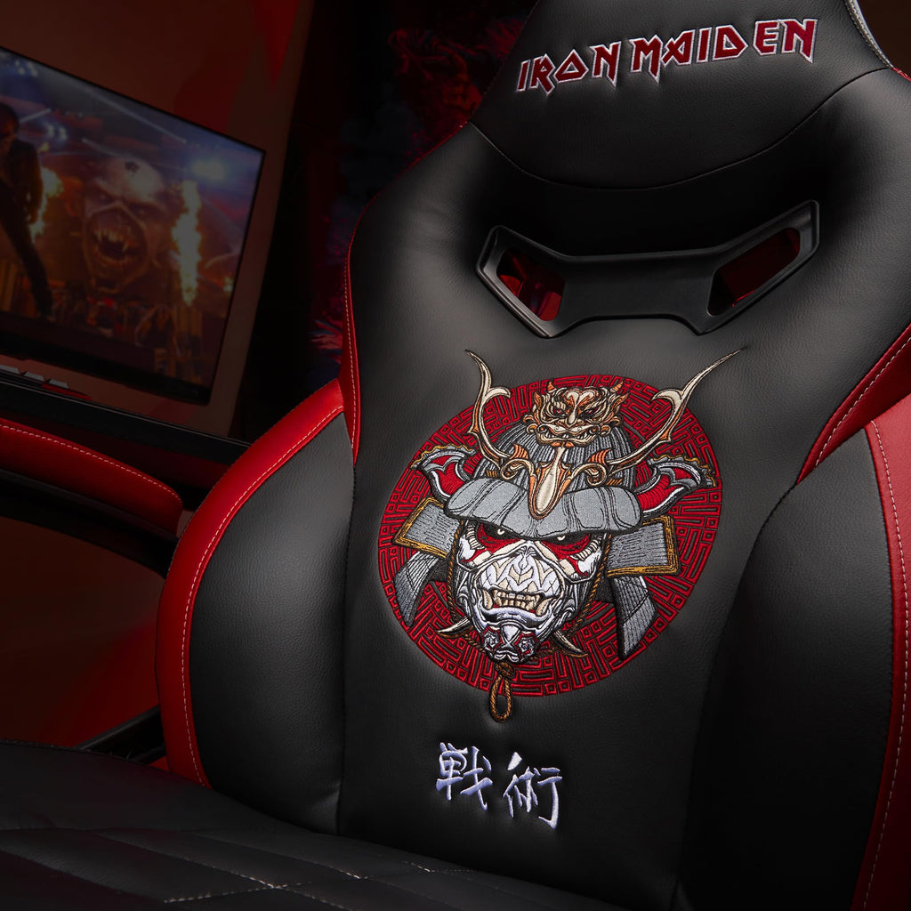 SUBSONIC Iron Maiden - Gaming-Stuhl - Bürostuhl - Schwarz - Größe S/M