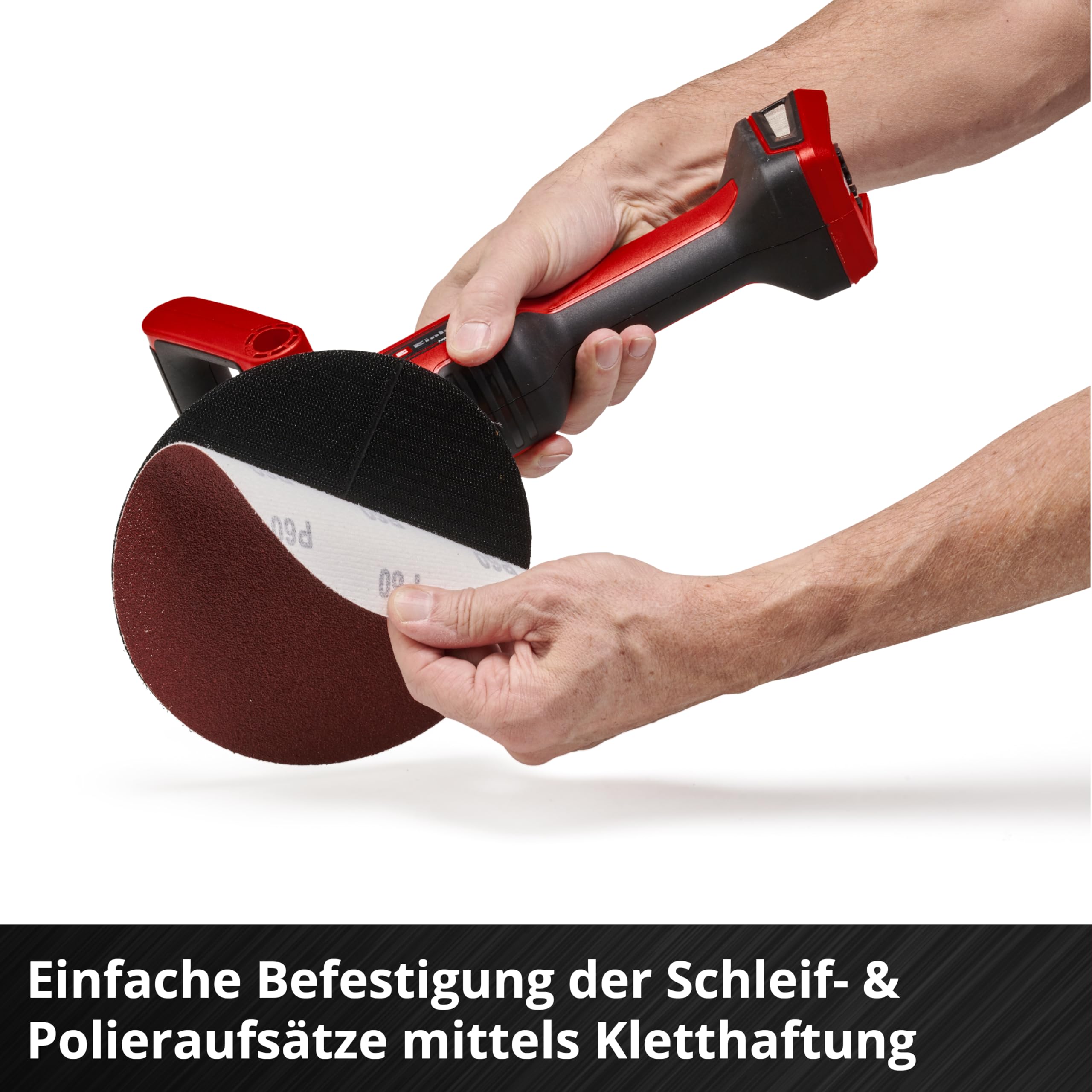 Einhell Akku-Polier- / Schleifmaschine CE-CP 18/180 Li E-Solo Power X-Change (Lithium-Ionen, bürstenloser Elektro-Motor, elektr. Drehzahlregulierung, ohne Akku und Ladegerät)
