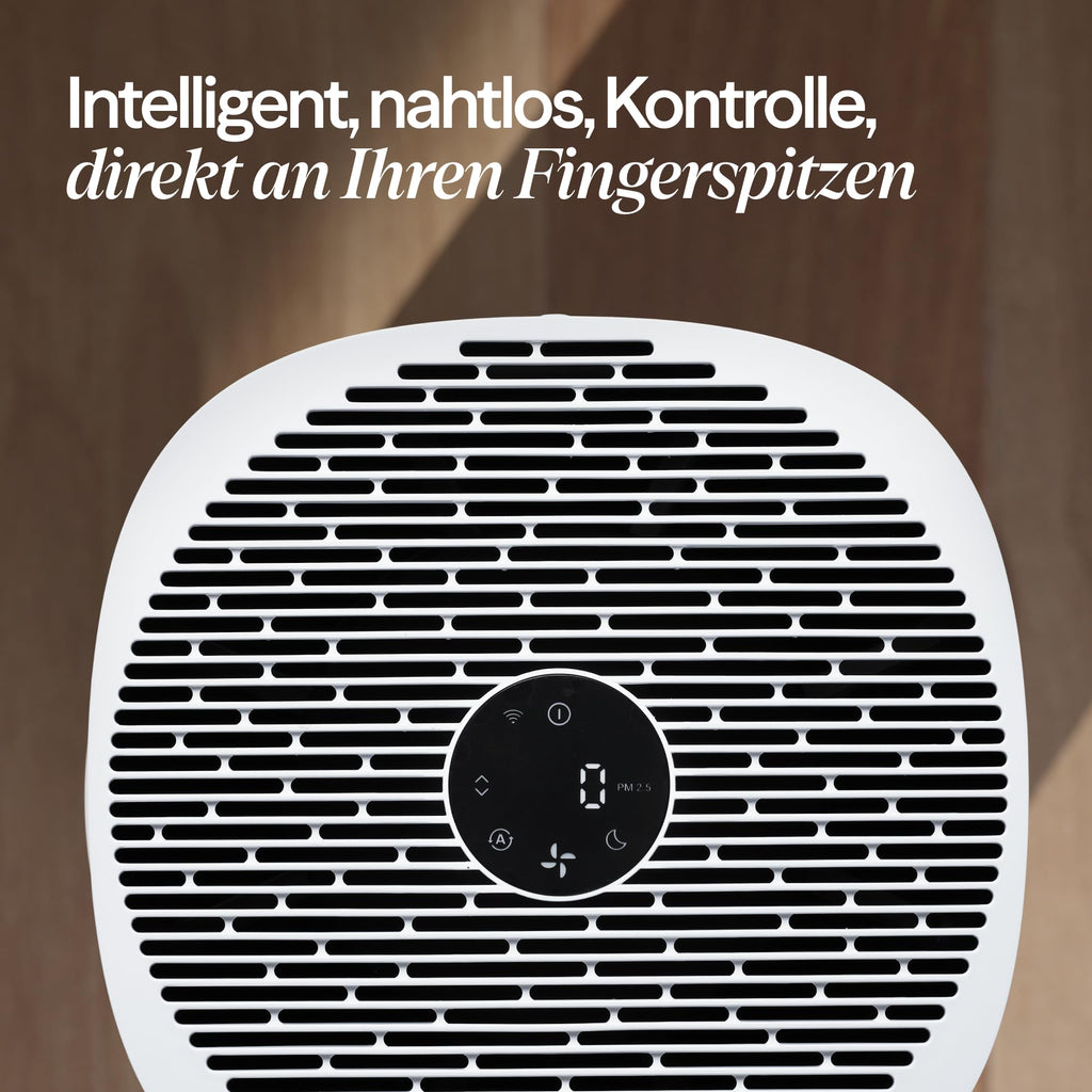 BLUEAIR Blue Pure 211i Max Luftreiniger für große Räume bis 141 m² – Smart, leise, mit HEPASilent-Technologie – entfernt Allergene, Tierhaare, Rauch, Staub und Schimmel – ideal für Zuhause & Haustiere
