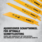 DEWALT 12-tlg. Säbelsägeblätter Set mit Aufbewahrungs-Box, DT2445-QZ