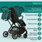 Lejoux+ Baby Pushchair (Green)