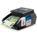 Detectalia D7T+, Falschgeldprüfer, getestet für EUR, GBP, USD, mit 5 Fälschungsprüfungen, mit Alarm, TFT-Display, EZB-Zertifiziert