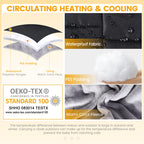 Orzbow Regenschutz Babytrage, Tragecover Babytrage Winter mit Abnehmbares Oberteil, Universal Wintercover Babytrage mit Korallenvlies-Futter, Vordertasche, Reißverschluss Unten, Schwarz