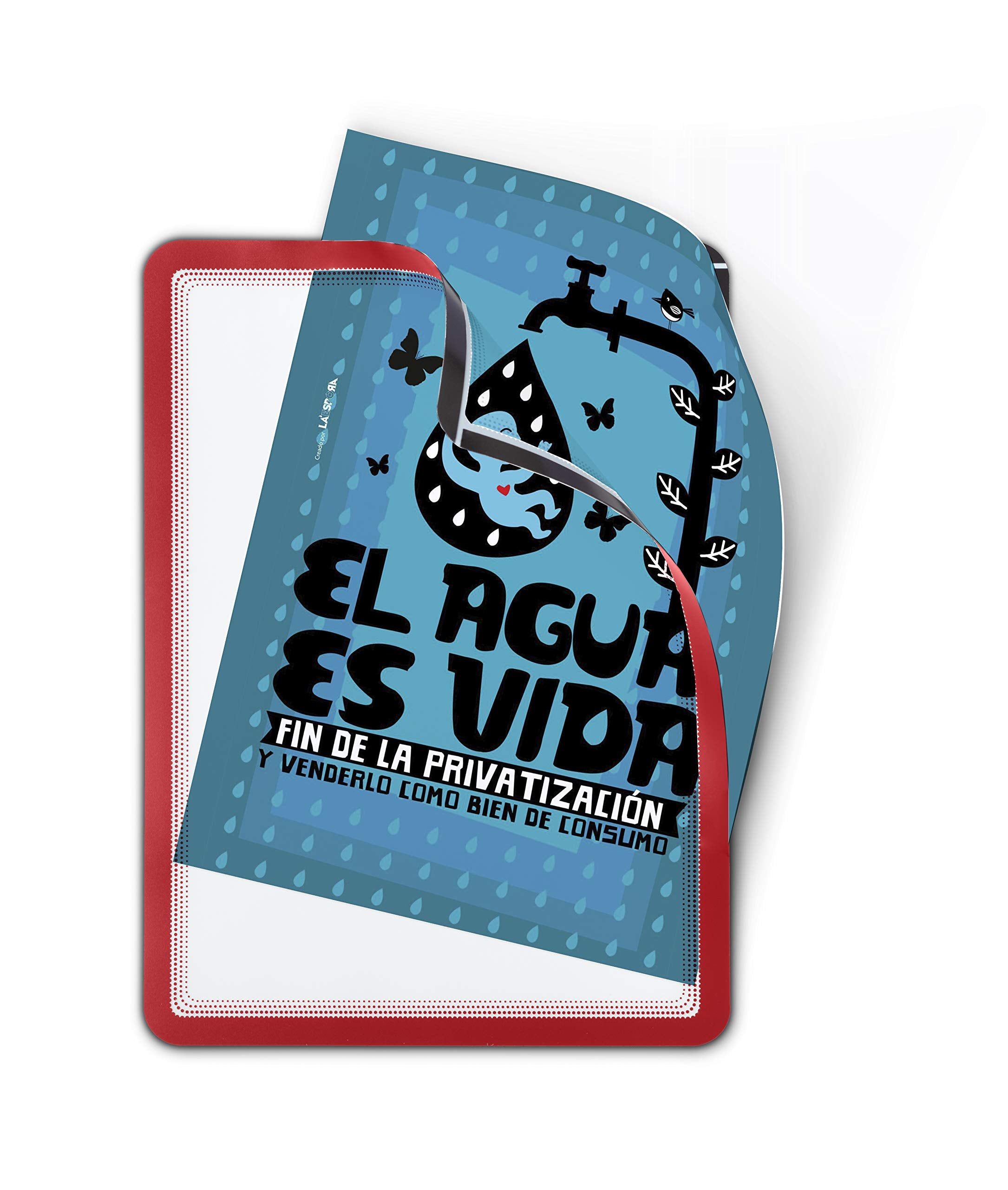 Djois, 194903 - Magnetischer Displayrahmen Magneto, A4, Rot, 2 Stück, Einzigartiges Design, Magnetische Rückseite, Blendfreie Oberfläche, Ideal für visuelle Kommunikation