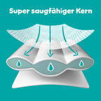 Pampers Baby-Dry Größe 4, 204 Windeln, 9kg-14kg, Bis zu 100% Auslaufschutz & Komfort die ganze Nacht