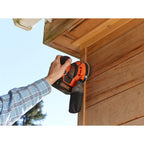Black+Decker Akku-Exzenterschleifer / Schleifmaschine (18V, mit Staubfangbehälter, zum Schleifen/Polieren, ergonomische Multi-Positionsgriffflächen, Lieferung ohne Akku und Ladegerät), Schwarz, Orange