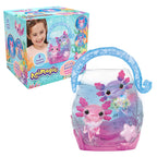 Animagic - Let's Glo Axolotl Bubble Reef Pack :1 Interaktives Aquarium + 2 Axolotl (Rosa & Lila), Elektronische & leuchtende Freunde, Sensorisches Spielzeug für Kinder ab 4 Jahren