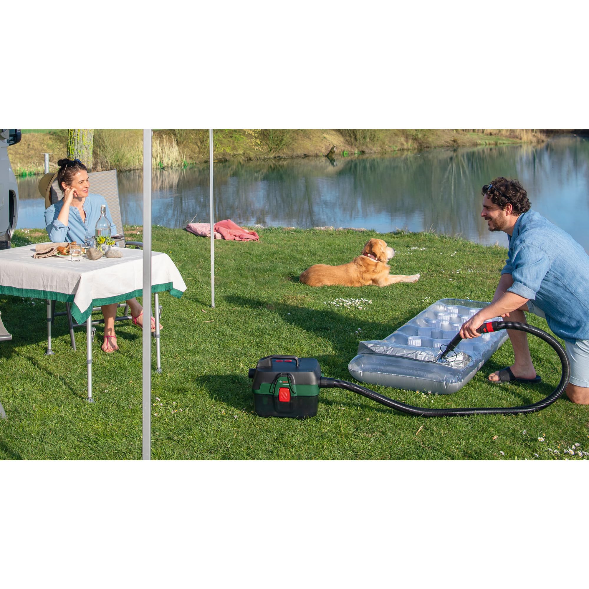 Bosch Akku Nass- und Trockensauger AdvancedVac 18V-8 (ohne Akku, 18 Volt System, mit Zubehörset, im Karton)