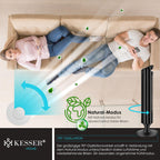 KESSER® Turmventilator mit Fernbedienung | 90° Oszillationswinkel | 3 Stufen | 90 cm |+ Timerfunktion | Turbo-Funktion | Säulenventilator Standventilator Luftkühler Ventilator Towerventilator