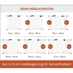 hauck Clear Step Autoclose 2 + 9cm Verlängerung, Weiß - Kinderschutzgitter Hundegitter Verstellbare Breite 84-89cm, 77cm Hoch, Selbstschließend, Flacher Einstieg, Einhand Öffnung, ohne Bohren