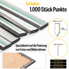 meite Hand-Punktetreiber HM515 mit 1000 Punkten – Manuelles Bilderrahmenwerkzeug, Leichter Punktetreiber für Bilderrahmen, Handtacker/Nagler für Bilderrahmen und Kunstwerke