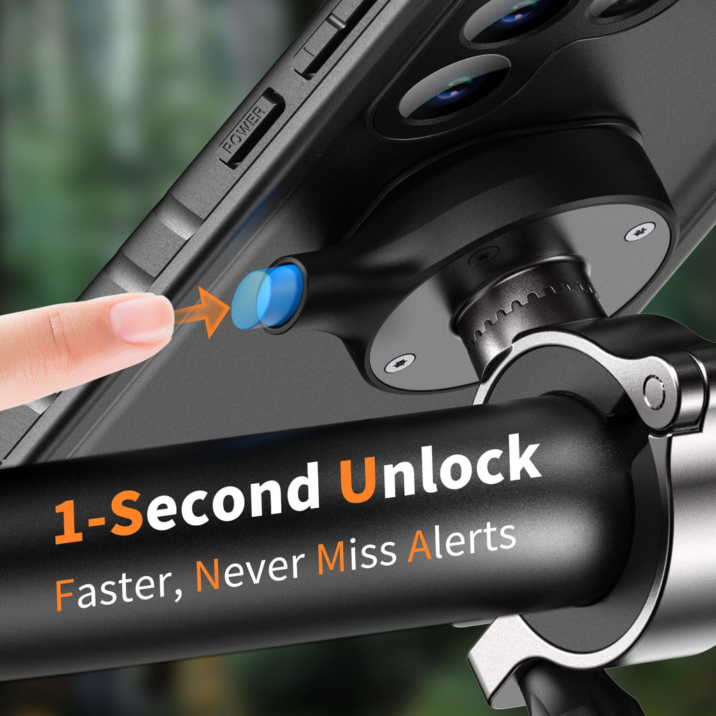 Cozycase 1 Sekunde zum Entsperren oder Verriegeln - Handyhalterung Fahrrad für Samsung Galaxy S25 Ultra Wasserdicht -Bike Phone Holder Mount Handy S 25 Halterung Motorrad Lenker Rennrad MTB Waterproof