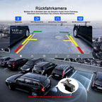 Avylet 9,26" Wireless Carplay Display für Apple Carplay & Android Auto, Tragbarers Carplay Autoradio mit IP67 Rückfahrkamera, OTA-Updates, GPS Navigation, Bluetooth 5.0, Mirror Link, FM/AUX