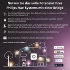 Philips Hue Indoor 3m Smart LED Solo Lightstrip Basis-Set, 1er-Pack, indirekte Beleuchtung mit der Hue App steuerbar, LED Streifen funktioniert mit Alexa, Google Assistant und Apple HomeKit