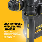 DEWALT SDS-plus XR Akku-Kombihammer/Schlagbohrmaschine (18V, bürstenlos, 24mm, ideal für Bohranker/Befestigungslöcher, 2x 18V / 5 Ah Li-Ion Akkus, Ladegerät, T-STAK Box), DCH273P2T-QW