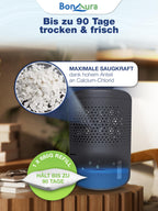 BonAura® Luftentfeuchter Nachfüllpack 12x 680g - Sparset Luftentfeuchter Granulat - 12er Set Entfeuchter Granulat - Schimmel- und Geruchsschutz