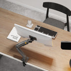 Ergosolid für PC-Monitor, Gelenkarm, ergonomisch, Gasfeder, 17-30 Zoll, VESA 75 mm und 100 mm, drehbar 360 Degree F80-0