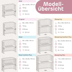 babybay Maxi extra großes Beistellbett aus massivem Buchenholz / Kinderbett Höhe stufenlos verstellbar & umweltfreundlich / mitwachsendes Babybett (kernbuche geölt)