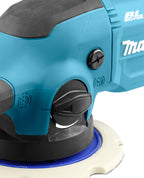 Makita DPO600TKX1 Exzenterpolierer, 1 Akku plus Ladegerät im Transportkoffer, Blau, 18 V / 5,0 Ah