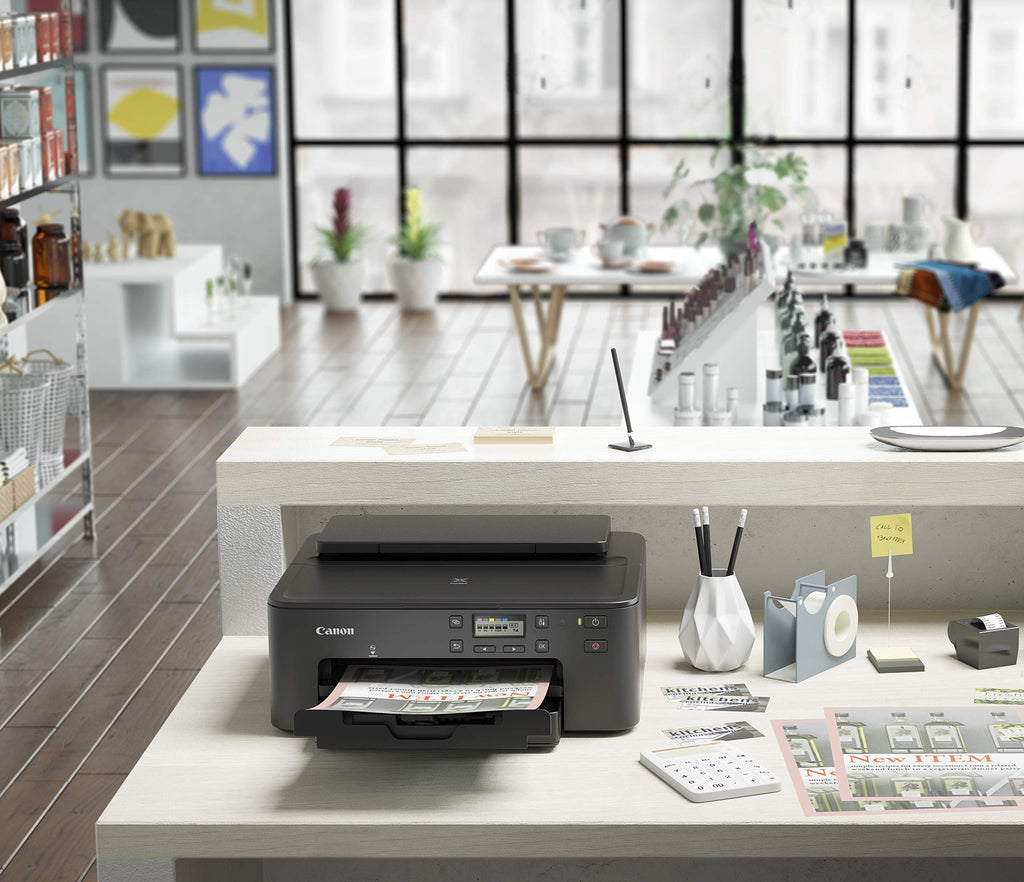 Canon PIXMA TS705a reiner Tintenstrahldrucker (ohne Scan- & Kopierfunktion, WLAN, Duplex, 5 separate Tinten, AirPrint, A4, Schwarz)