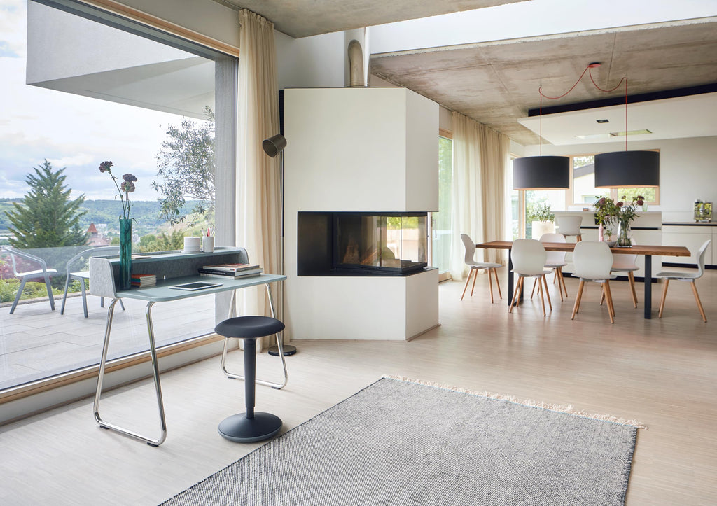 Sedus se:fit, Ergonomischer Hocker, Stehhocker, Stehsitz, Stehhilfe, Schwarz, Kunststoff, Gummifuß, 53-80 cm Höhenverstellbar