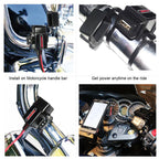 MOTOPOWER MP0609AA-UK 3.1Amp Wasserdicht Motorrad USB Ladegerät Kit Telefon Tablet GPS Ladegerät für Motorrad, Fahrrad, ATV