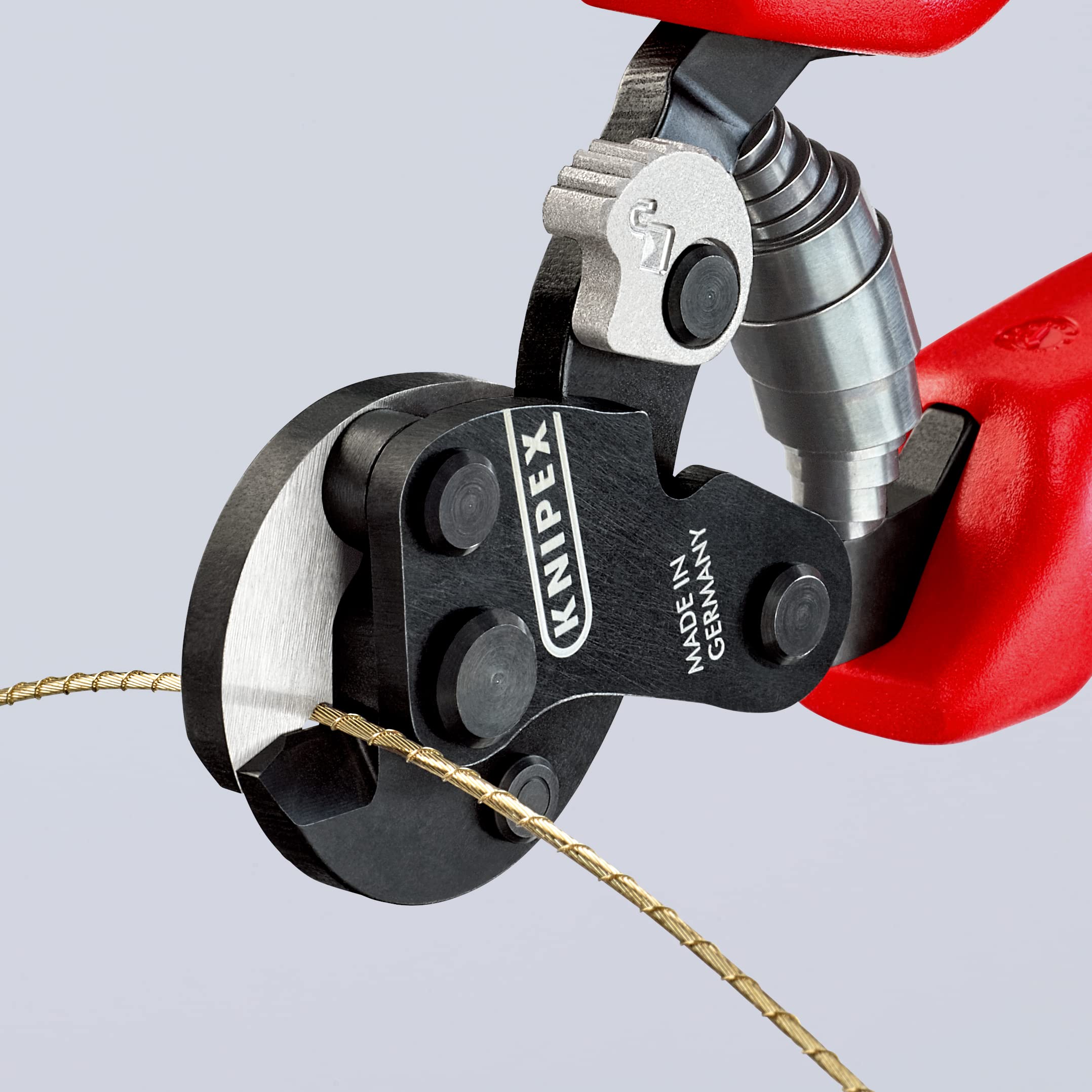 KNIPEX Drahtseilschere für Reifencordmit Mehrkomponenten-Hüllen 160 mm, 95 62 160 TC