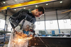 Bosch Professional Winkelschleifer GWS 12-125 (Scheiben-Ø: 125mm, Leistung 1200 W, Wiederanlaufschutz, inkl. Schutzhaube, Spannmutter, Standard-Zusatzhandgriff)