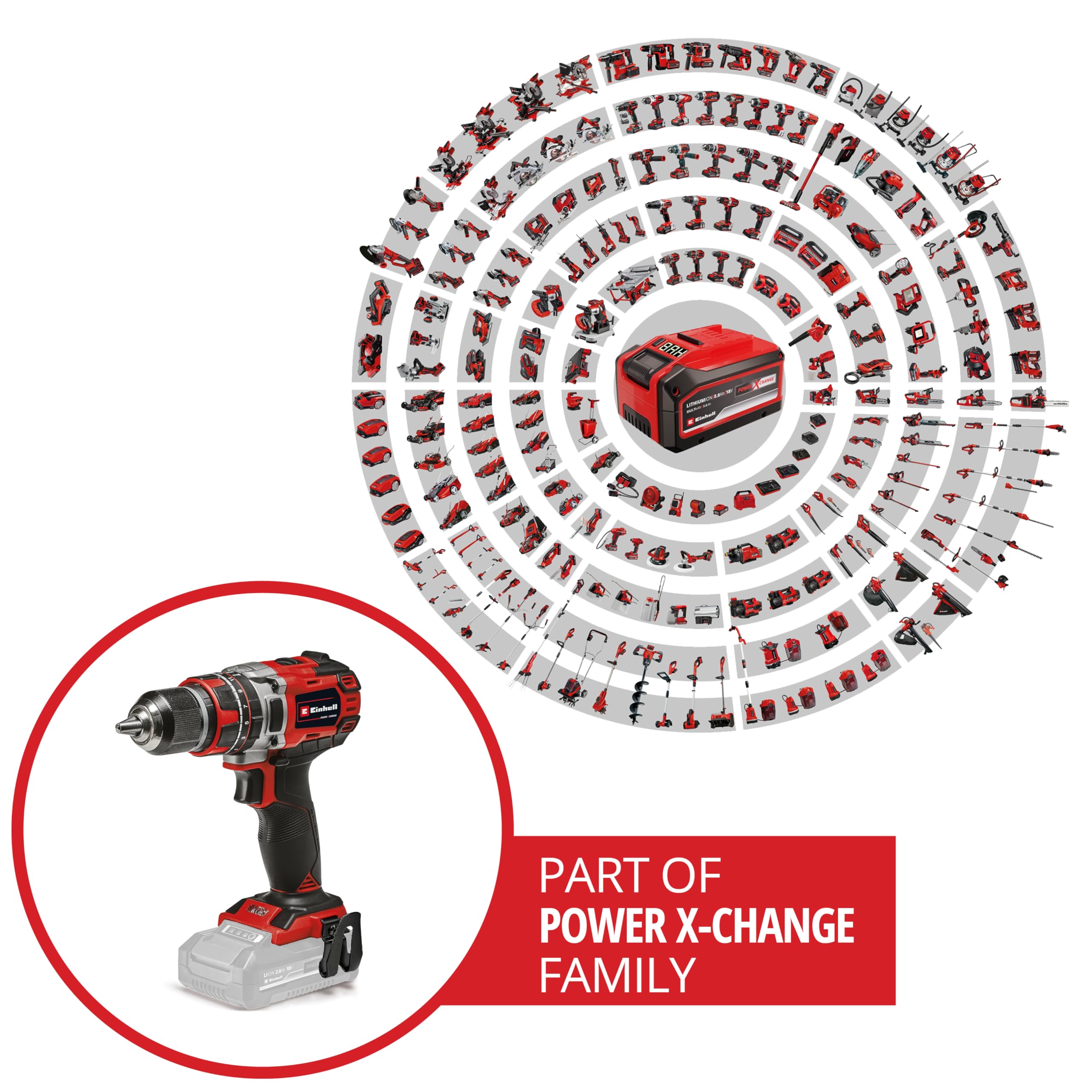 Einhell Professional Akku-Schlagbohrschrauber TP-CD 18/50 Li-i BL Solo Power X-Change (18V, Brushless, 50 Nm, Schlagbohrfunktion, 2 Gang, 13 mm Bohrfutter, ohne Akku)