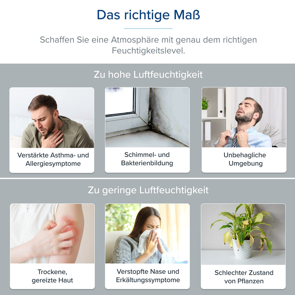 Levoit Top-Fill Luftbefeuchter, Smart Humidifier, mit APP & Alexa Steuerung, bis 47m², leise Raumbefeuchter für Schlafzimmer, Kinderzimmer, Pflanzen, Auto Shut-off, 6 L, Grau