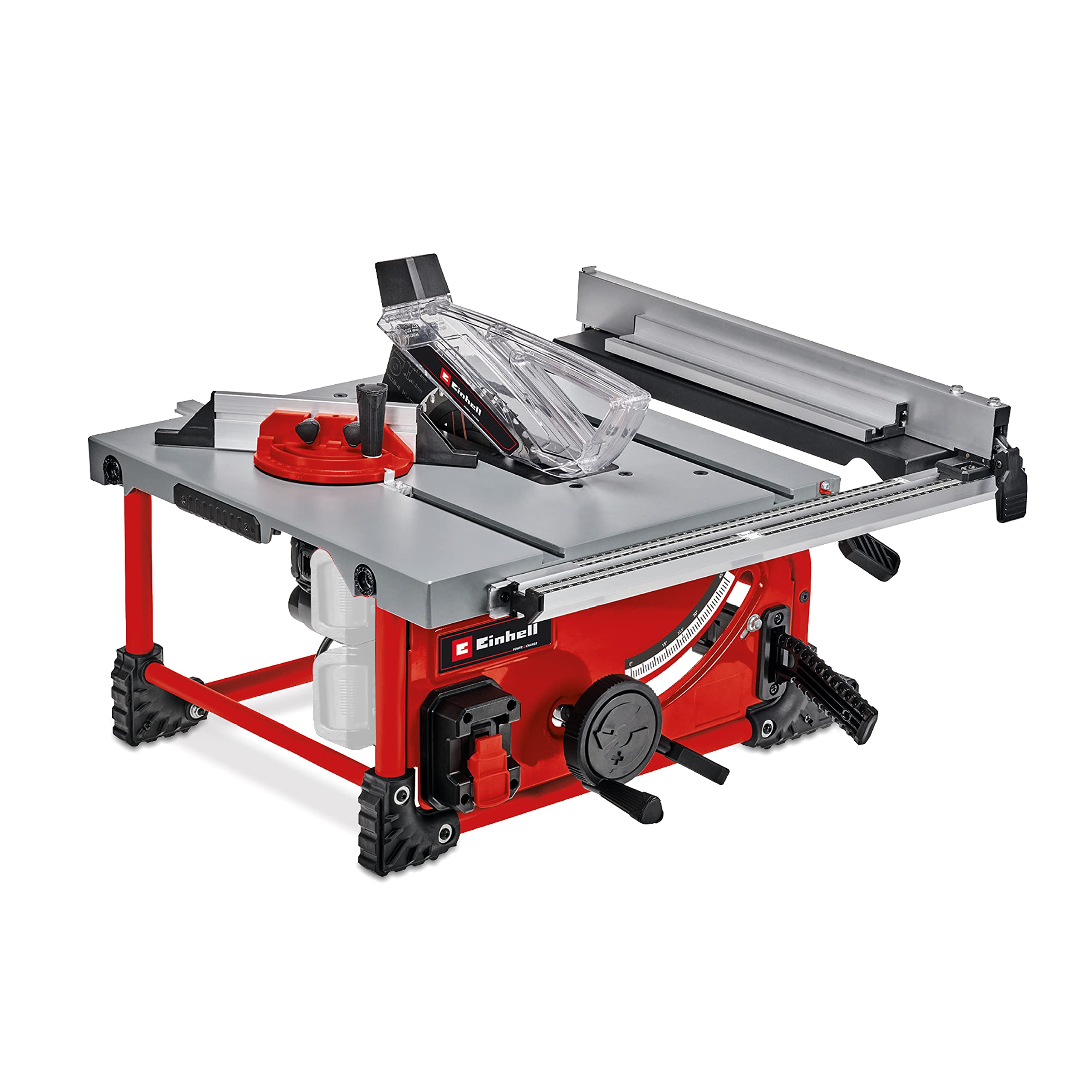 Einhell Akku-Tischkreissäge TE-TS 36/210 Li-Solo Power X-Change (36 V, 70 mm Schnitthöhe, Ø 210 mm Sägeblatt, Tischverbreiterung, Winkelanschlag, Parallelanschlag, ohne Akku)