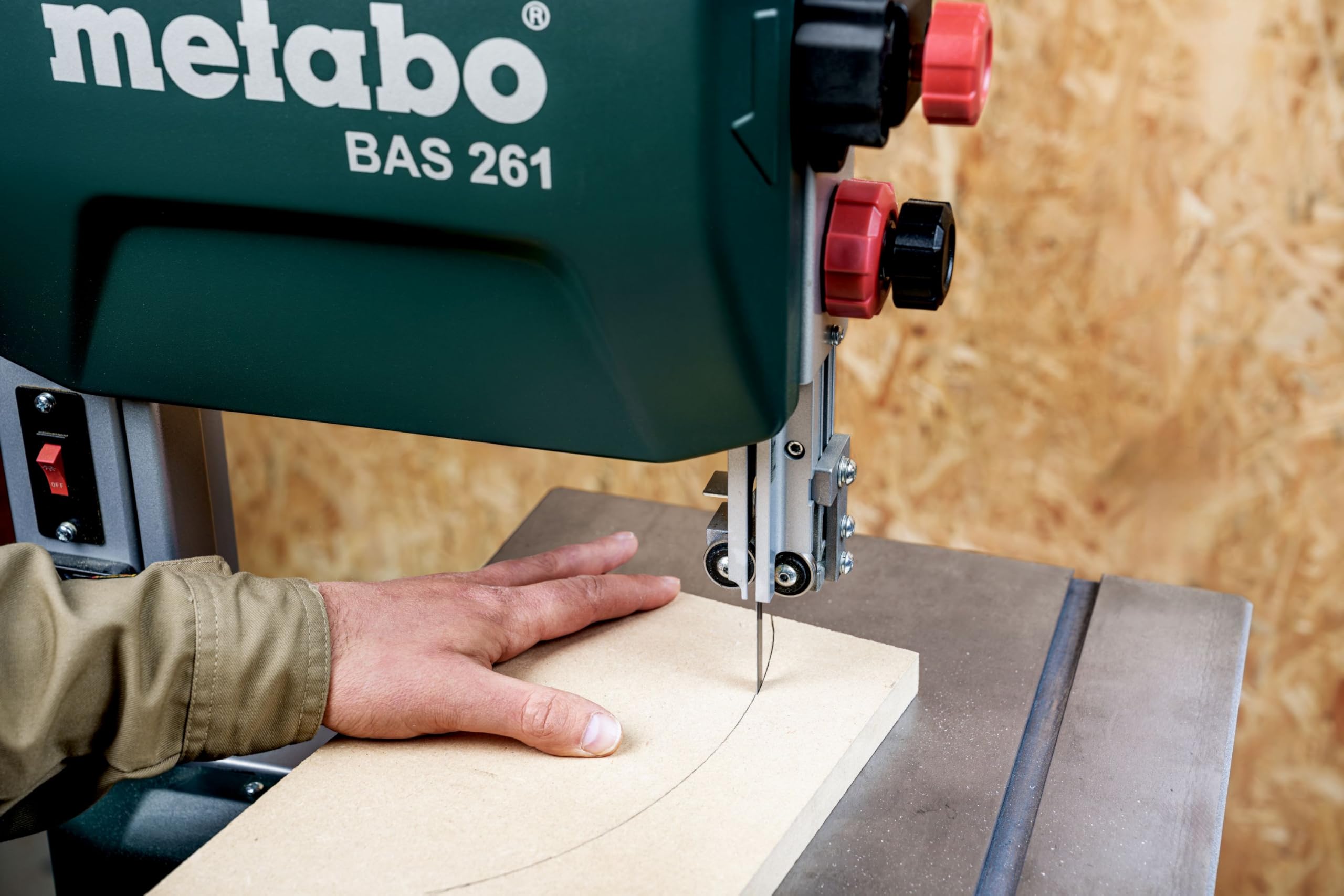 Metabo Bandsäge BAS 261 Precision – 619008000 – Bandsäge für eine hohe Präzision und stabile Schnittqualität (400 W, Schnitthöhe 103 mm)