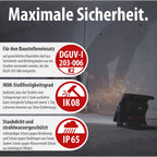 Brennenstuhl Professional Multi Battery LED Akku Baustrahler 4000 MA (40W, 4500lm, IP65, Arbeitsleuchte kompatibel mit 18V Akkus 10 verschiedener Hersteller, ohne Akku, Engineered in Germany)