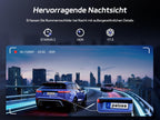 Pelsee S12 Pro 12" Spiegel Dashcam Mit STARVIS 2 Sensor, 4K Dashcam Auto Vorne Hinten Mit 5,8 GHz WiFi, Touchscreen Rückspiegel Rückfahrkamera Mit ADAS & BSD, GPS, Farb-Nachtsicht, 64GB Karte